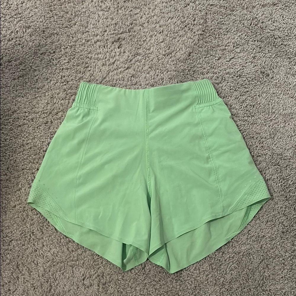 Lululemon Green Athletic Shorts